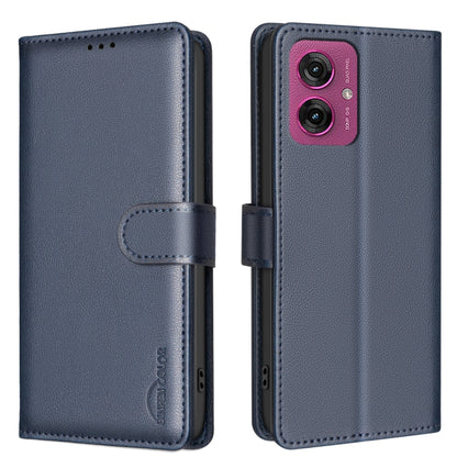 Litchi Texture RFID Anti-theft Leather Phone Case, For Motorola Moto G37 Power 5G, For Motorola Moto G67 5G/G77 5G, For Motorola Edge 70 Fusion 5G, For Motorola Moto G86 5G, For Motorola Moto G56 5G, For Motorola Edge 60 Pro, For Motorola Edge 60 Fusio...