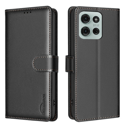 Litchi Texture RFID Anti-theft Leather Phone Case, For Motorola Moto G37 Power 5G, For Motorola Moto G67 5G/G77 5G, For Motorola Edge 70 Fusion 5G, For Motorola Moto G86 5G, For Motorola Moto G56 5G, For Motorola Edge 60 Pro, For Motorola Edge 60 Fusio...