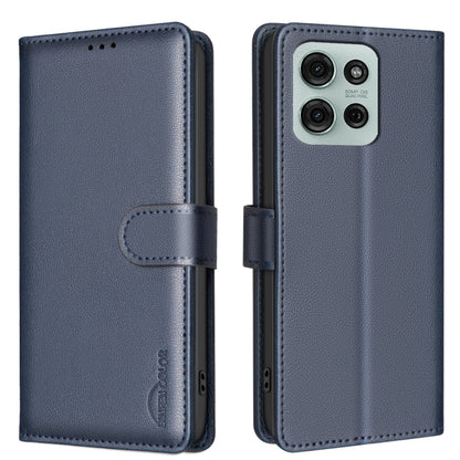 Litchi Texture RFID Anti-theft Leather Phone Case, For Motorola Moto G37 Power 5G, For Motorola Moto G67 5G/G77 5G, For Motorola Edge 70 Fusion 5G, For Motorola Moto G86 5G, For Motorola Moto G56 5G, For Motorola Edge 60 Pro, For Motorola Edge 60 Fusio...