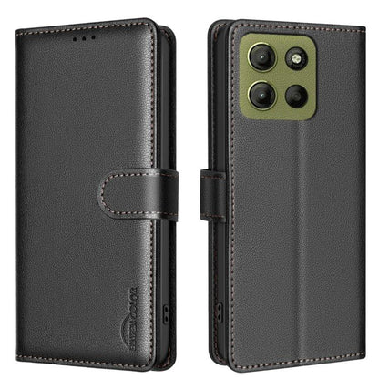 Litchi Texture RFID Anti-theft Leather Phone Case, For Motorola Moto G37 Power 5G, For Motorola Moto G67 5G/G77 5G, For Motorola Edge 70 Fusion 5G, For Motorola Moto G86 5G, For Motorola Moto G56 5G, For Motorola Edge 60 Pro, For Motorola Edge 60 Fusio...