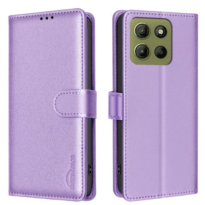 Litchi Texture RFID Anti-theft Leather Phone Case, For Motorola Moto G37 Power 5G, For Motorola Moto G67 5G/G77 5G, For Motorola Edge 70 Fusion 5G, For Motorola Moto G86 5G, For Motorola Moto G56 5G, For Motorola Edge 60 Pro, For Motorola Edge 60 Fusio...