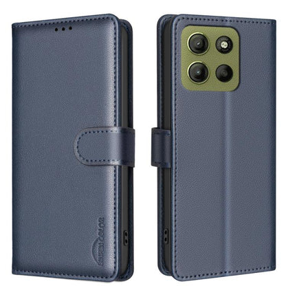 Litchi Texture RFID Anti-theft Leather Phone Case, For Motorola Moto G37 Power 5G, For Motorola Moto G67 5G/G77 5G, For Motorola Edge 70 Fusion 5G, For Motorola Moto G86 5G, For Motorola Moto G56 5G, For Motorola Edge 60 Pro, For Motorola Edge 60 Fusio...