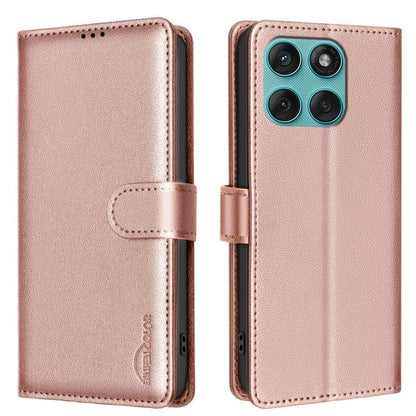 Litchi Texture RFID Anti-theft Leather Phone Case, For Motorola Moto G37 Power 5G, For Motorola Moto G67 5G/G77 5G, For Motorola Edge 70 Fusion 5G, For Motorola Moto G86 5G, For Motorola Moto G56 5G, For Motorola Edge 60 Pro, For Motorola Edge 60 Fusio...
