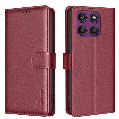 Litchi Texture RFID Anti-theft Leather Phone Case, For Motorola Moto G37 Power 5G, For Motorola Moto G67 5G/G77 5G, For Motorola Edge 70 Fusion 5G, For Motorola Moto G86 5G, For Motorola Moto G56 5G, For Motorola Edge 60 Pro, For Motorola Edge 60 Fusio...