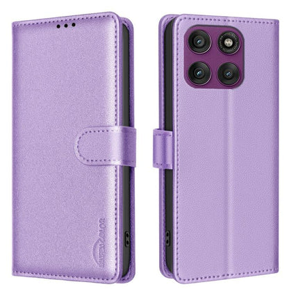 Litchi Texture RFID Anti-theft Leather Phone Case, For Motorola Moto G37 Power 5G, For Motorola Moto G67 5G/G77 5G, For Motorola Edge 70 Fusion 5G, For Motorola Moto G86 5G, For Motorola Moto G56 5G, For Motorola Edge 60 Pro, For Motorola Edge 60 Fusio...