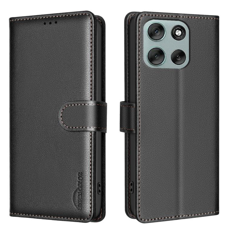 Litchi Texture RFID Anti-theft Leather Phone Case, For Motorola Moto G37 Power 5G, For Motorola Moto G67 5G/G77 5G, For Motorola Edge 70 Fusion 5G, For Motorola Moto G86 5G, For Motorola Moto G56 5G, For Motorola Edge 60 Pro, For Motorola Edge 60 Fusio...