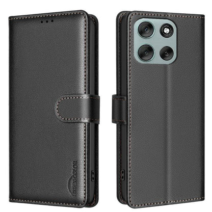 Litchi Texture RFID Anti-theft Leather Phone Case, For Motorola Moto G37 Power 5G, For Motorola Moto G67 5G/G77 5G, For Motorola Edge 70 Fusion 5G, For Motorola Moto G86 5G, For Motorola Moto G56 5G, For Motorola Edge 60 Pro, For Motorola Edge 60 Fusio...