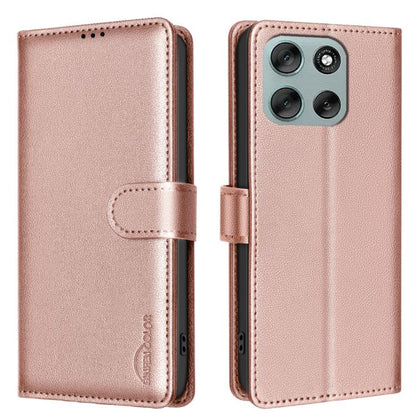 Litchi Texture RFID Anti-theft Leather Phone Case, For Motorola Moto G37 Power 5G, For Motorola Moto G67 5G/G77 5G, For Motorola Edge 70 Fusion 5G, For Motorola Moto G86 5G, For Motorola Moto G56 5G, For Motorola Edge 60 Pro, For Motorola Edge 60 Fusio...