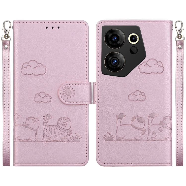 Cute Cats RFID Leather Phone Case, For Tecno Spark 20 Pro, For Tecno Spark Go 2024 / 20 / 20C, For Tecno Pova 5 Pro, For Tecno Pova 5, For Tecno Camon 20 Premier 5G, For Tecno Camon 20 Pro 4G / Camon 20, For Tecno Spark 10 4G / Spark 10C               ...