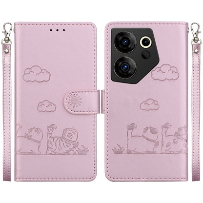 Cute Cats RFID Leather Phone Case, For Tecno Spark 20 Pro, For Tecno Spark Go 2024 / 20 / 20C, For Tecno Pova 5 Pro, For Tecno Pova 5, For Tecno Camon 20 Premier 5G, For Tecno Camon 20 Pro 4G / Camon 20, For Tecno Spark 10 4G / Spark 10C               ...