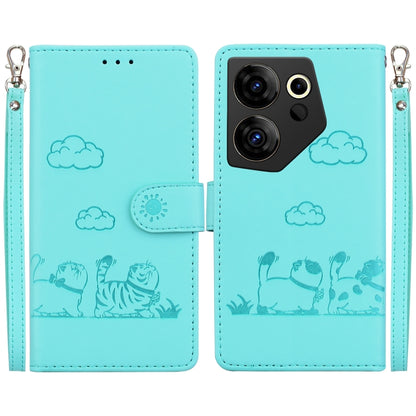 Cute Cats RFID Leather Phone Case, For Tecno Spark 20 Pro, For Tecno Spark Go 2024 / 20 / 20C, For Tecno Pova 5 Pro, For Tecno Pova 5, For Tecno Camon 20 Premier 5G, For Tecno Camon 20 Pro 4G / Camon 20, For Tecno Spark 10 4G / Spark 10C               ...