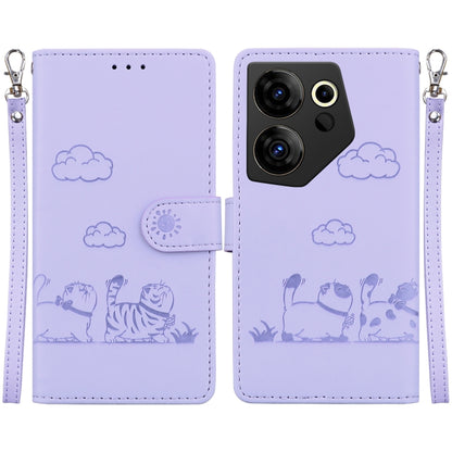 Cute Cats RFID Leather Phone Case, For Tecno Spark 20 Pro, For Tecno Spark Go 2024 / 20 / 20C, For Tecno Pova 5 Pro, For Tecno Pova 5, For Tecno Camon 20 Premier 5G, For Tecno Camon 20 Pro 4G / Camon 20, For Tecno Spark 10 4G / Spark 10C               ...