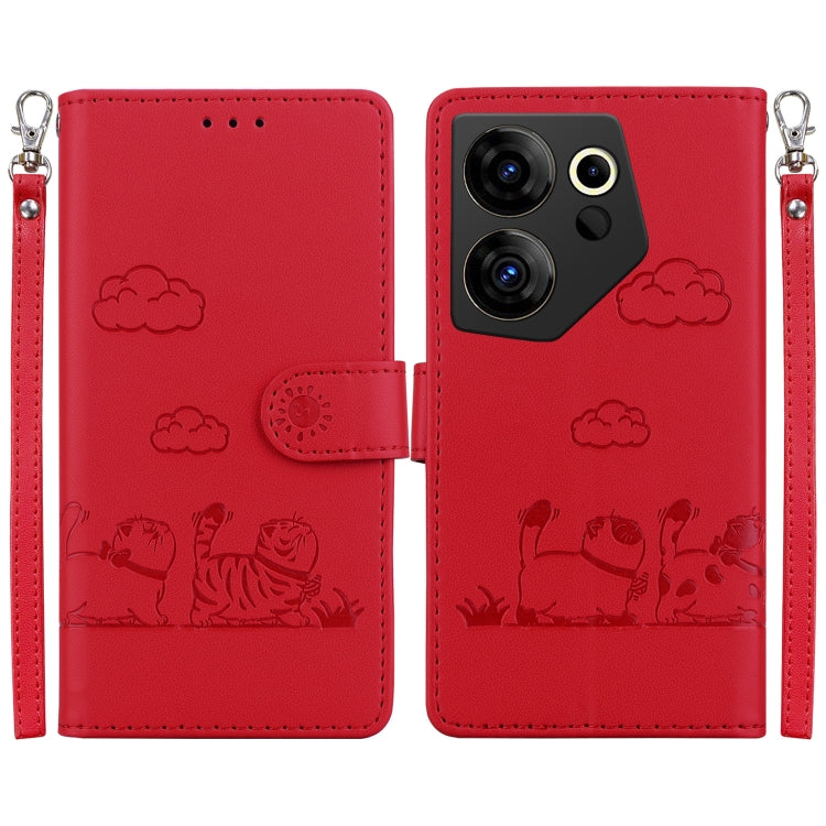 Cute Cats RFID Leather Phone Case, For Tecno Spark 20 Pro, For Tecno Spark Go 2024 / 20 / 20C, For Tecno Pova 5 Pro, For Tecno Pova 5, For Tecno Camon 20 Premier 5G, For Tecno Camon 20 Pro 4G / Camon 20, For Tecno Spark 10 4G / Spark 10C               ...