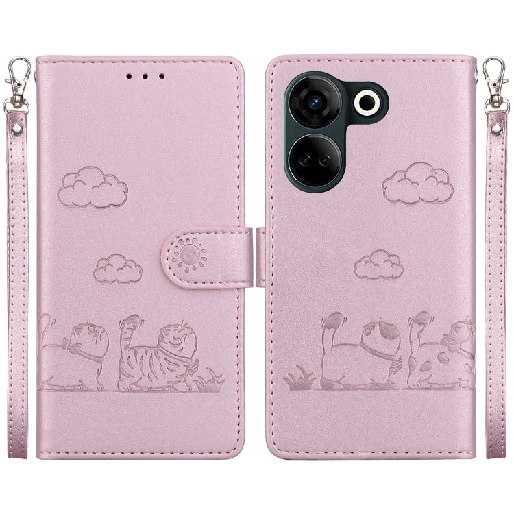 Cute Cats RFID Leather Phone Case, For Tecno Spark 20 Pro, For Tecno Spark Go 2024 / 20 / 20C, For Tecno Pova 5 Pro, For Tecno Pova 5, For Tecno Camon 20 Premier 5G, For Tecno Camon 20 Pro 4G / Camon 20, For Tecno Spark 10 4G / Spark 10C               ...
