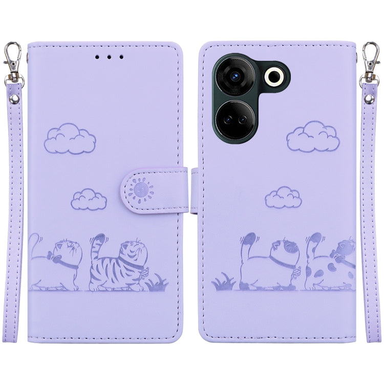 Cute Cats RFID Leather Phone Case, For Tecno Spark 20 Pro, For Tecno Spark Go 2024 / 20 / 20C, For Tecno Pova 5 Pro, For Tecno Pova 5, For Tecno Camon 20 Premier 5G, For Tecno Camon 20 Pro 4G / Camon 20, For Tecno Spark 10 4G / Spark 10C               ...