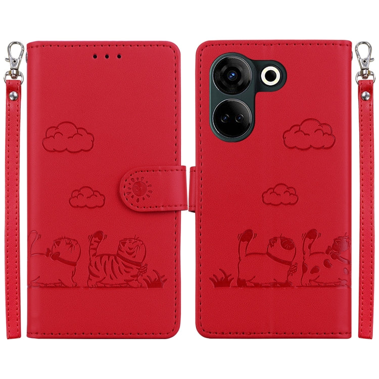 Cute Cats RFID Leather Phone Case, For Tecno Spark 20 Pro, For Tecno Spark Go 2024 / 20 / 20C, For Tecno Pova 5 Pro, For Tecno Pova 5, For Tecno Camon 20 Premier 5G, For Tecno Camon 20 Pro 4G / Camon 20, For Tecno Spark 10 4G / Spark 10C               ...