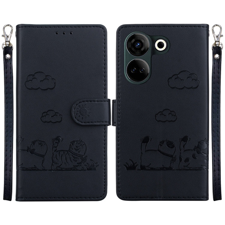 Cute Cats RFID Leather Phone Case, For Tecno Spark 20 Pro, For Tecno Spark Go 2024 / 20 / 20C, For Tecno Pova 5 Pro, For Tecno Pova 5, For Tecno Camon 20 Premier 5G, For Tecno Camon 20 Pro 4G / Camon 20, For Tecno Spark 10 4G / Spark 10C               ...