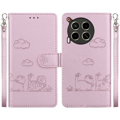 Cute Cats RFID Leather Phone Case, For Tecno Pop 10 / Spark Go 2 4G, For Tecno Camon 40 Pro 4G, For Tecno Camon 40, For Tecno Pop 9 5G / Spark 30C 5G, For Tecno Camon 30S / Camon 30S Pro, For Tecno Spark 30 Pro, For Tecno Spark 30 4G                   ...