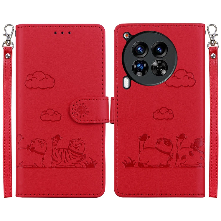 Cute Cats RFID Leather Phone Case, For Tecno Pop 10 / Spark Go 2 4G, For Tecno Camon 40 Pro 4G, For Tecno Camon 40, For Tecno Pop 9 5G / Spark 30C 5G, For Tecno Camon 30S / Camon 30S Pro, For Tecno Spark 30 Pro, For Tecno Spark 30 4G                   ...