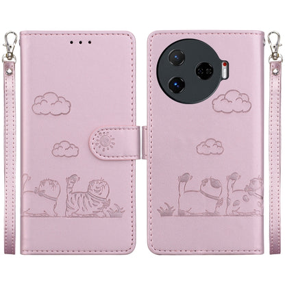 Cute Cats RFID Leather Phone Case, For Tecno Pop 10 / Spark Go 2 4G, For Tecno Camon 40 Pro 4G, For Tecno Camon 40, For Tecno Pop 9 5G / Spark 30C 5G, For Tecno Camon 30S / Camon 30S Pro, For Tecno Spark 30 Pro, For Tecno Spark 30 4G                   ...