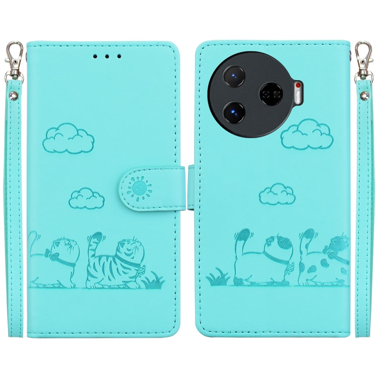 Cute Cats RFID Leather Phone Case, For Tecno Pop 10 / Spark Go 2 4G, For Tecno Camon 40 Pro 4G, For Tecno Camon 40, For Tecno Pop 9 5G / Spark 30C 5G, For Tecno Camon 30S / Camon 30S Pro, For Tecno Spark 30 Pro, For Tecno Spark 30 4G                   ...