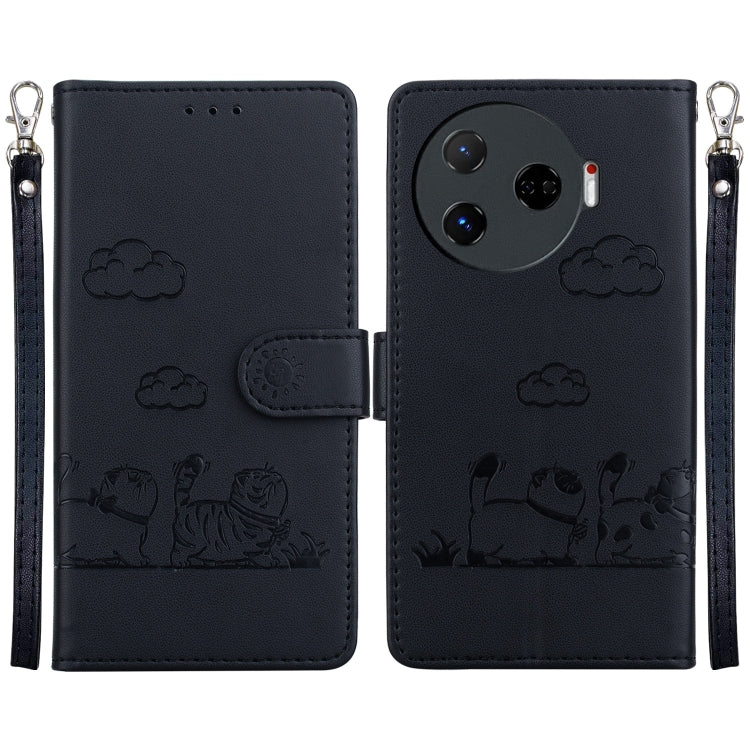Cute Cats RFID Leather Phone Case, For Tecno Pop 10 / Spark Go 2 4G, For Tecno Camon 40 Pro 4G, For Tecno Camon 40, For Tecno Pop 9 5G / Spark 30C 5G, For Tecno Camon 30S / Camon 30S Pro, For Tecno Spark 30 Pro, For Tecno Spark 30 4G                   ...