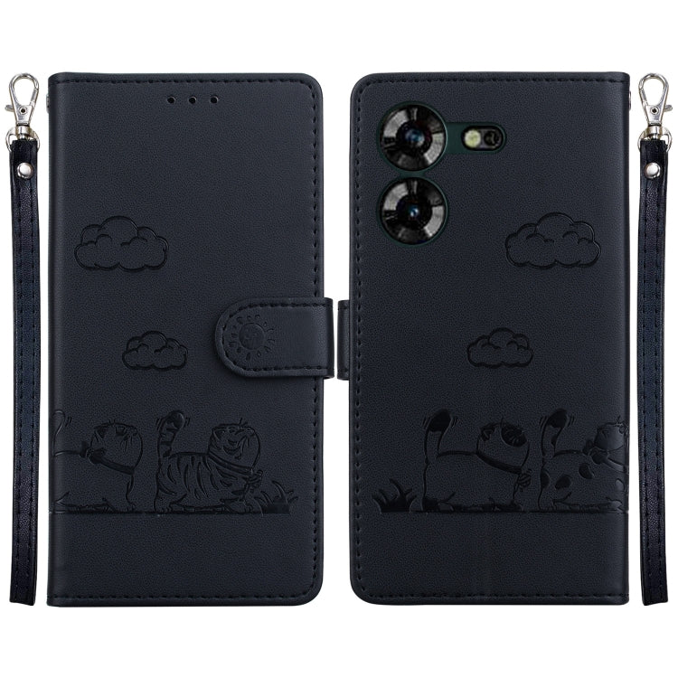 Cute Cats RFID Leather Phone Case, For Tecno Spark 20 Pro, For Tecno Spark Go 2024 / 20 / 20C, For Tecno Pova 5 Pro, For Tecno Pova 5, For Tecno Camon 20 Premier 5G, For Tecno Camon 20 Pro 4G / Camon 20, For Tecno Spark 10 4G / Spark 10C               ...