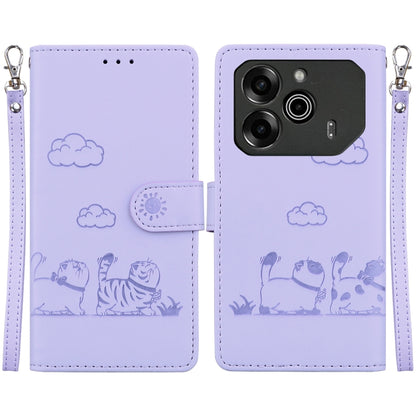 Cute Cats RFID Leather Phone Case, For Tecno Pop 10 / Spark Go 2 4G, For Tecno Camon 40 Pro 4G, For Tecno Camon 40, For Tecno Pop 9 5G / Spark 30C 5G, For Tecno Camon 30S / Camon 30S Pro, For Tecno Spark 30 Pro, For Tecno Spark 30 4G                   ...