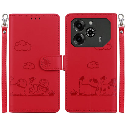 Cute Cats RFID Leather Phone Case, For Tecno Pop 10 / Spark Go 2 4G, For Tecno Camon 40 Pro 4G, For Tecno Camon 40, For Tecno Pop 9 5G / Spark 30C 5G, For Tecno Camon 30S / Camon 30S Pro, For Tecno Spark 30 Pro, For Tecno Spark 30 4G                   ...
