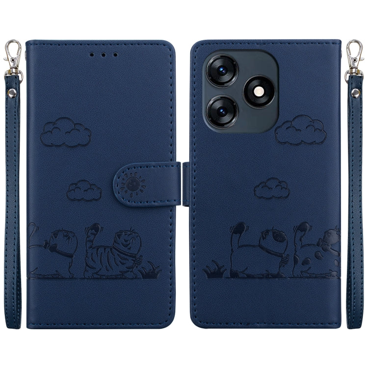 Cute Cats RFID Leather Phone Case, For Tecno Spark 20 Pro, For Tecno Spark Go 2024 / 20 / 20C, For Tecno Pova 5 Pro, For Tecno Pova 5, For Tecno Camon 20 Premier 5G, For Tecno Camon 20 Pro 4G / Camon 20, For Tecno Spark 10 4G / Spark 10C               ...