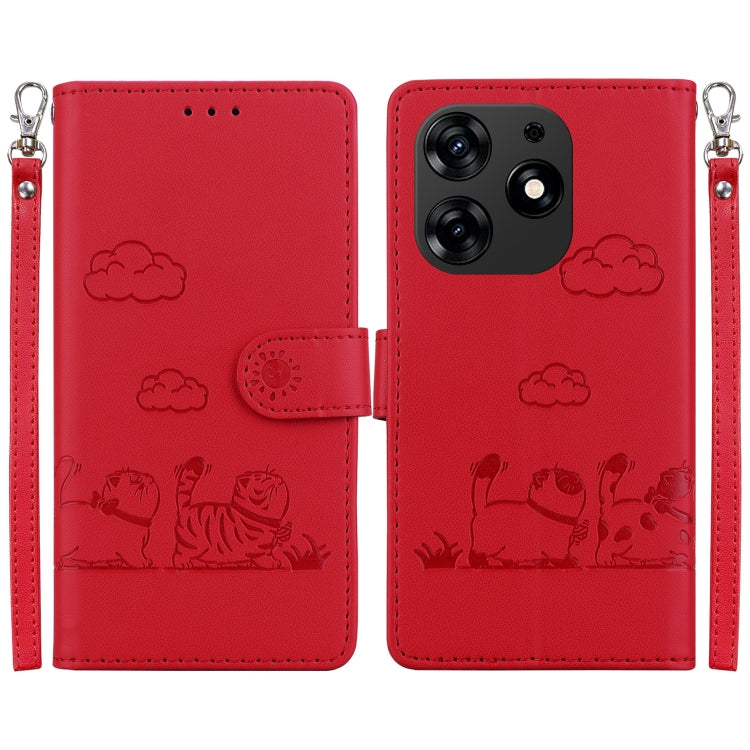 Cute Cats RFID Leather Phone Case, For Tecno Spark 20 Pro, For Tecno Spark Go 2024 / 20 / 20C, For Tecno Pova 5 Pro, For Tecno Pova 5, For Tecno Camon 20 Premier 5G, For Tecno Camon 20 Pro 4G / Camon 20, For Tecno Spark 10 4G / Spark 10C               ...