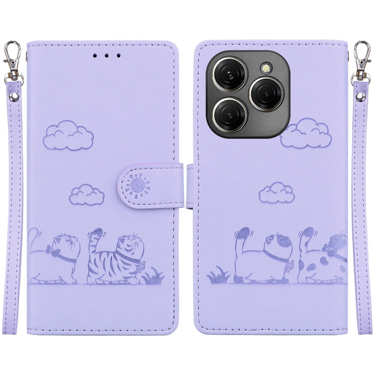 Cute Cats RFID Leather Phone Case, For Tecno Spark 20 Pro, For Tecno Spark Go 2024 / 20 / 20C, For Tecno Pova 5 Pro, For Tecno Pova 5, For Tecno Camon 20 Premier 5G, For Tecno Camon 20 Pro 4G / Camon 20, For Tecno Spark 10 4G / Spark 10C               ...