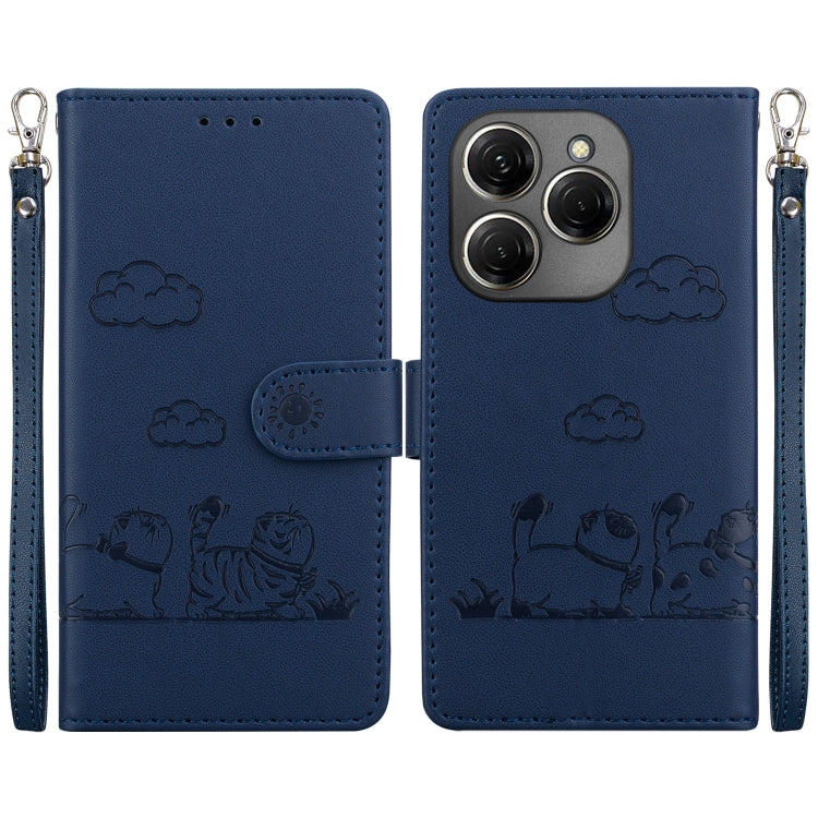 Cute Cats RFID Leather Phone Case, For Tecno Spark 20 Pro, For Tecno Spark Go 2024 / 20 / 20C, For Tecno Pova 5 Pro, For Tecno Pova 5, For Tecno Camon 20 Premier 5G, For Tecno Camon 20 Pro 4G / Camon 20, For Tecno Spark 10 4G / Spark 10C               ...