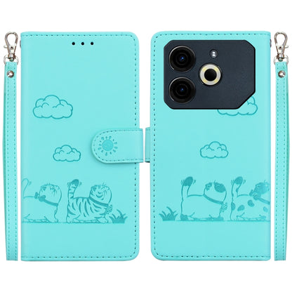 Cute Cats RFID Leather Phone Case, For Tecno Pop 10 / Spark Go 2 4G, For Tecno Camon 40 Pro 4G, For Tecno Camon 40, For Tecno Pop 9 5G / Spark 30C 5G, For Tecno Camon 30S / Camon 30S Pro, For Tecno Spark 30 Pro, For Tecno Spark 30 4G                   ...