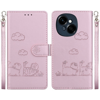 Cute Cats RFID Leather Phone Case, For Tecno Pop 10 / Spark Go 2 4G, For Tecno Camon 40 Pro 4G, For Tecno Camon 40, For Tecno Pop 9 5G / Spark 30C 5G, For Tecno Camon 30S / Camon 30S Pro, For Tecno Spark 30 Pro, For Tecno Spark 30 4G                   ...