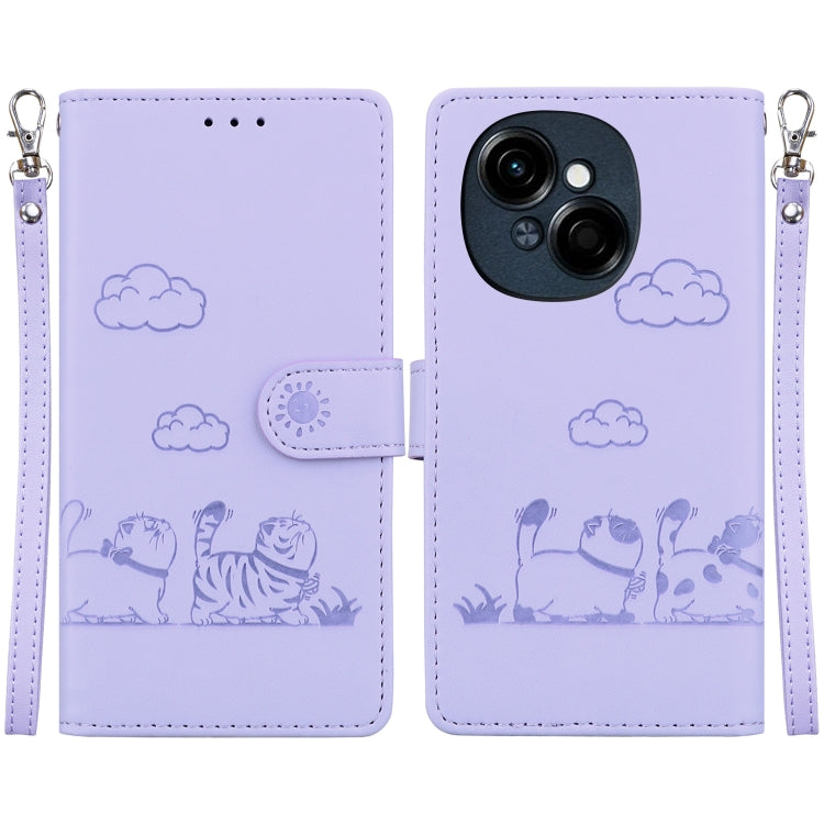 Cute Cats RFID Leather Phone Case, For Tecno Pop 10 / Spark Go 2 4G, For Tecno Camon 40 Pro 4G, For Tecno Camon 40, For Tecno Pop 9 5G / Spark 30C 5G, For Tecno Camon 30S / Camon 30S Pro, For Tecno Spark 30 Pro, For Tecno Spark 30 4G                   ...