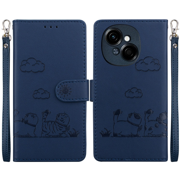 Cute Cats RFID Leather Phone Case, For Tecno Pop 10 / Spark Go 2 4G, For Tecno Camon 40 Pro 4G, For Tecno Camon 40, For Tecno Pop 9 5G / Spark 30C 5G, For Tecno Camon 30S / Camon 30S Pro, For Tecno Spark 30 Pro, For Tecno Spark 30 4G                   ...