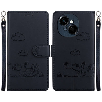 Cute Cats RFID Leather Phone Case, For Tecno Pop 10 / Spark Go 2 4G, For Tecno Camon 40 Pro 4G, For Tecno Camon 40, For Tecno Pop 9 5G / Spark 30C 5G, For Tecno Camon 30S / Camon 30S Pro, For Tecno Spark 30 Pro, For Tecno Spark 30 4G                   ...