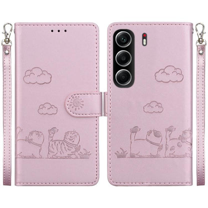 Cute Cats RFID Leather Phone Case, For Tecno Pop 10 / Spark Go 2 4G, For Tecno Camon 40 Pro 4G, For Tecno Camon 40, For Tecno Pop 9 5G / Spark 30C 5G, For Tecno Camon 30S / Camon 30S Pro, For Tecno Spark 30 Pro, For Tecno Spark 30 4G                   ...