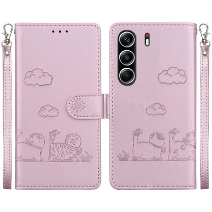 Cute Cats RFID Leather Phone Case, For Tecno Pop 10 / Spark Go 2 4G, For Tecno Camon 40 Pro 4G, For Tecno Camon 40, For Tecno Pop 9 5G / Spark 30C 5G, For Tecno Camon 30S / Camon 30S Pro, For Tecno Spark 30 Pro, For Tecno Spark 30 4G                   ...
