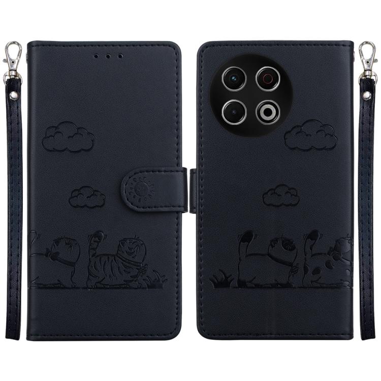 Cute Cats RFID Leather Phone Case, For Tecno Pop 10 / Spark Go 2 4G, For Tecno Camon 40 Pro 4G, For Tecno Camon 40, For Tecno Pop 9 5G / Spark 30C 5G, For Tecno Camon 30S / Camon 30S Pro, For Tecno Spark 30 Pro, For Tecno Spark 30 4G                   ...