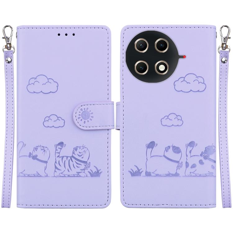 Cute Cats RFID Leather Phone Case, For Tecno Pop 10 / Spark Go 2 4G, For Tecno Camon 40 Pro 4G, For Tecno Camon 40, For Tecno Pop 9 5G / Spark 30C 5G, For Tecno Camon 30S / Camon 30S Pro, For Tecno Spark 30 Pro, For Tecno Spark 30 4G                   ...