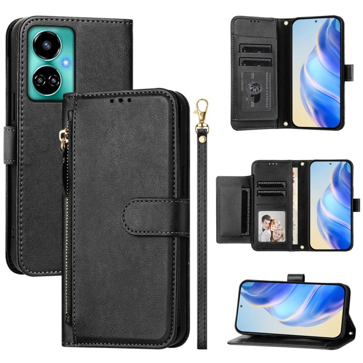 Multi-Card Slots Zipper Wallet Leather Phone Case, For Tecno Pova 6 4G, For Tecno Pova 6 5G / Pova 6 Pro 5G, For Tecno Camon 30 Pro 5G, For Tecno Camon 30 4G / 5G, For Tecno Spark 20 Pro+ 4G, For Tecno Spark Go 2024, For Tecno Pova 5 Pro               ...