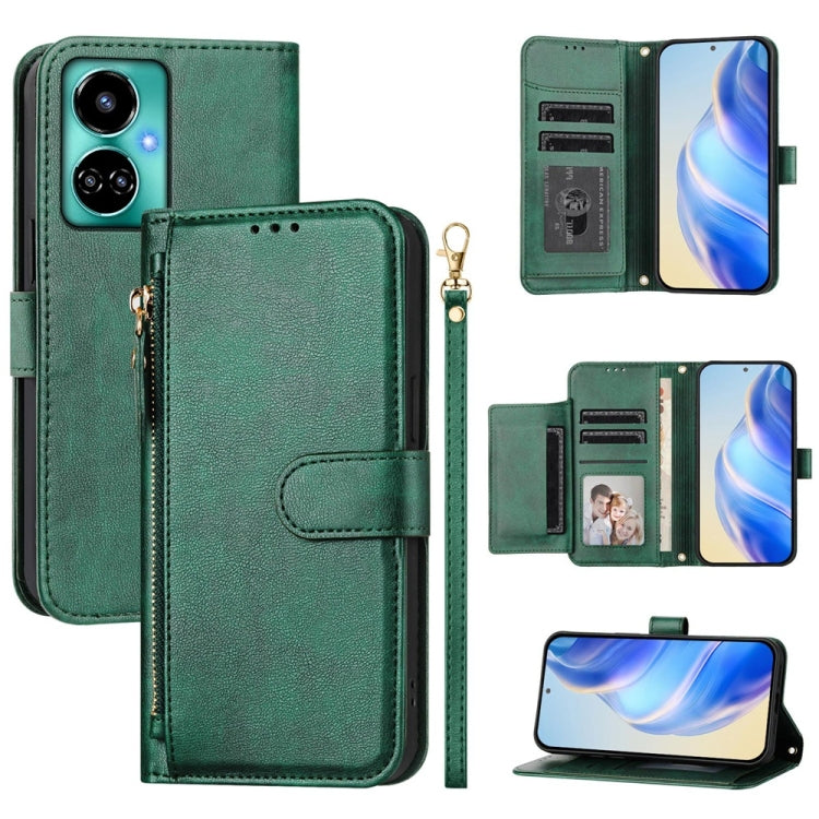 Multi-Card Slots Zipper Wallet Leather Phone Case, For Tecno Pova 6 4G, For Tecno Pova 6 5G / Pova 6 Pro 5G, For Tecno Camon 30 Pro 5G, For Tecno Camon 30 4G / 5G, For Tecno Spark 20 Pro+ 4G, For Tecno Spark Go 2024, For Tecno Pova 5 Pro               ...