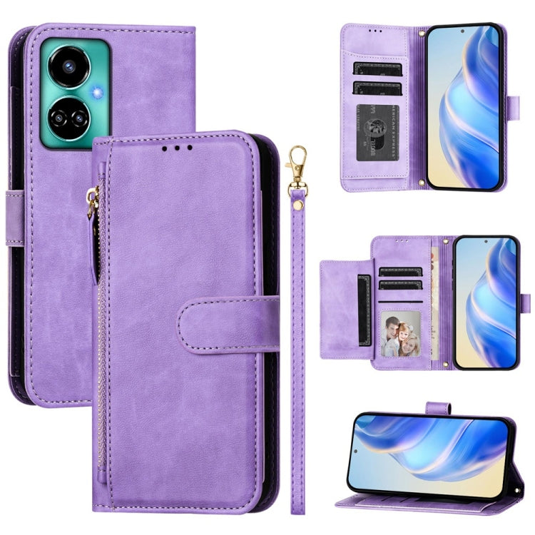 Multi-Card Slots Zipper Wallet Leather Phone Case, For Tecno Pova 6 4G, For Tecno Pova 6 5G / Pova 6 Pro 5G, For Tecno Camon 30 Pro 5G, For Tecno Camon 30 4G / 5G, For Tecno Spark 20 Pro+ 4G, For Tecno Spark Go 2024, For Tecno Pova 5 Pro               ...
