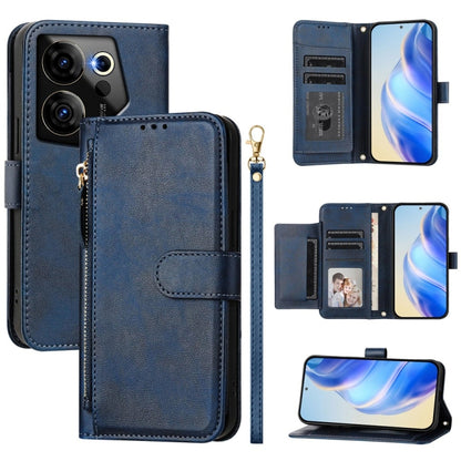 Multi-Card Slots Zipper Wallet Leather Phone Case, For Tecno Pova 6 4G, For Tecno Pova 6 5G / Pova 6 Pro 5G, For Tecno Camon 30 Pro 5G, For Tecno Camon 30 4G / 5G, For Tecno Spark 20 Pro+ 4G, For Tecno Spark Go 2024, For Tecno Pova 5 Pro               ...