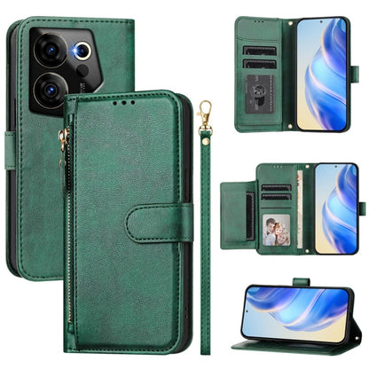 Multi-Card Slots Zipper Wallet Leather Phone Case, For Tecno Pova 6 4G, For Tecno Pova 6 5G / Pova 6 Pro 5G, For Tecno Camon 30 Pro 5G, For Tecno Camon 30 4G / 5G, For Tecno Spark 20 Pro+ 4G, For Tecno Spark Go 2024, For Tecno Pova 5 Pro               ...