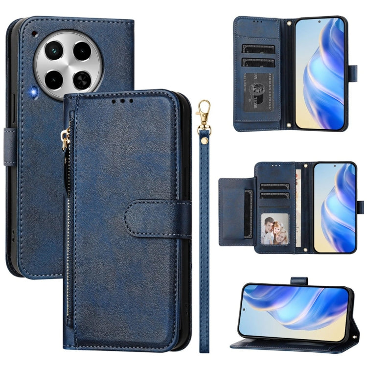 Multi-Card Slots Zipper Wallet Leather Phone Case, For Tecno Pova 6 4G, For Tecno Pova 6 5G / Pova 6 Pro 5G, For Tecno Camon 30 Pro 5G, For Tecno Camon 30 4G / 5G, For Tecno Spark 20 Pro+ 4G, For Tecno Spark Go 2024, For Tecno Pova 5 Pro               ...
