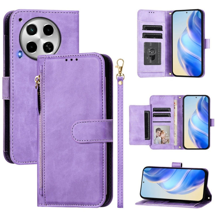 Multi-Card Slots Zipper Wallet Leather Phone Case, For Tecno Pova 6 4G, For Tecno Pova 6 5G / Pova 6 Pro 5G, For Tecno Camon 30 Pro 5G, For Tecno Camon 30 4G / 5G, For Tecno Spark 20 Pro+ 4G, For Tecno Spark Go 2024, For Tecno Pova 5 Pro               ...
