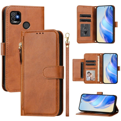 Multi-Card Slots Zipper Wallet Leather Phone Case, For Tecno Pova 4 Pro, For Tecno Pova 4, For Tecno Pova Neo 2, For Tecno Spark Go 2022 / Spark 8C / Spark 9, For Tecno Spark 9T / Spark 9 Pro, For Tecno Pova 3, For Tecno Pop 5, For Tecno Spark 7P      ...